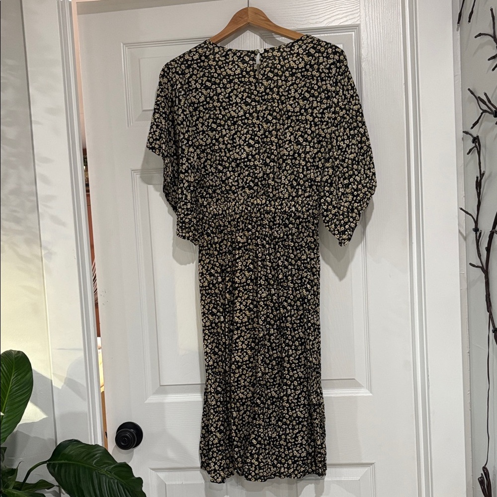 Faithfull the Brand Black Floral Midi Dress - Picture 5 of 7